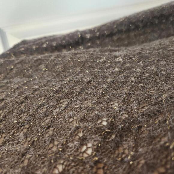 Eva Franco Elegant A-Line Wool Blend Knit Knee Length Dress - Size 12 - Picture 8 of 9